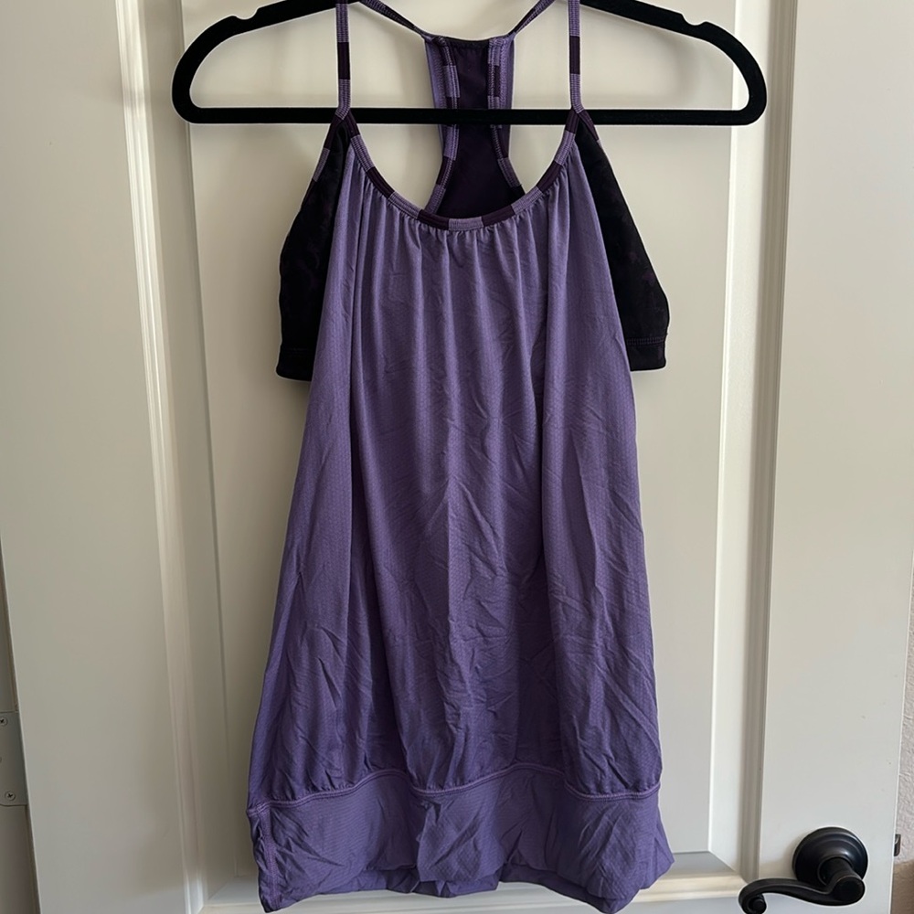 Lululemon Top- - Size 8 - Racerback with built in bra